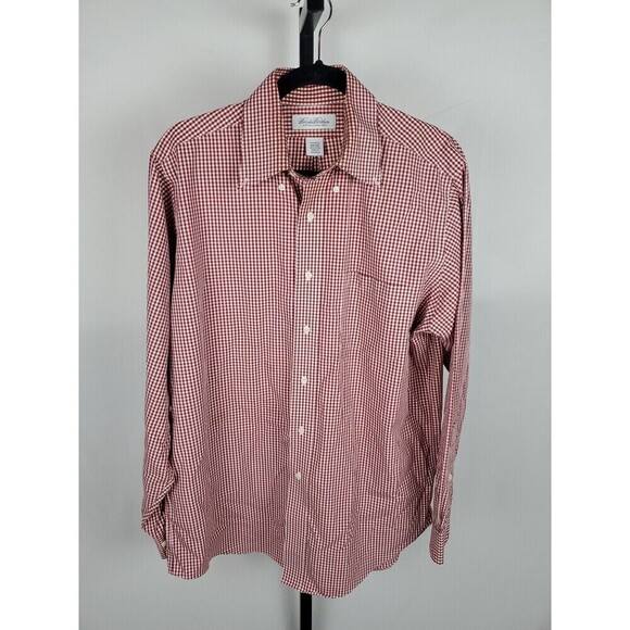 Brooks Brothers Shirt Mens 16-34/35 Long Sleeve Plaid Button Down Preppy - Picture 1 of 9
